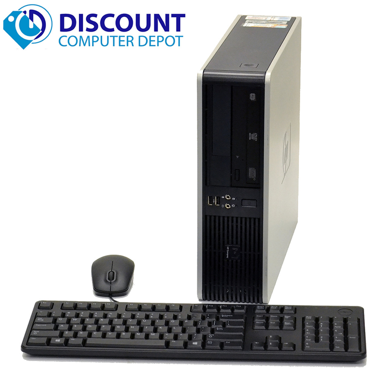 FAST HP Desktop PC Windows 10 Computer Dual Core 3.4GHz 4GB 160GB WiFi 17